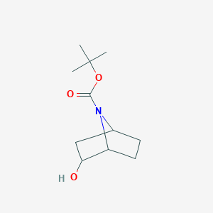 molecular formula C11H19NO3 B3105332 Tert-butyl 2-hydroxy-7-azabicyclo[2.2.1]heptane-7-carboxylate CAS No. 152614-12-5