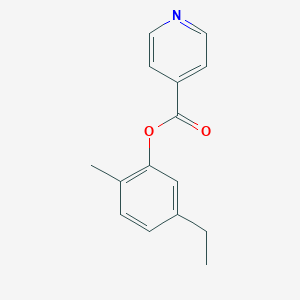 molecular formula C15H15NO2 B310535 5-Ethyl-2-methylphenyl isonicotinate 