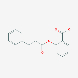 molecular formula C17H16O4 B310536 Methyl 2-[(3-phenylpropanoyl)oxy]benzoate 