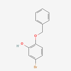 molecular formula C13H11BrO2 B3105415 2-(Benzyloxy)-5-bromophenol CAS No. 153241-03-3