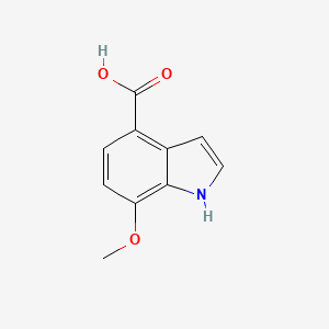 molecular formula C10H9NO3 B3105427 7-methoxy-1H-indole-4-carboxylic acid CAS No. 153276-71-2