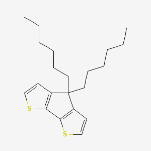 molecular formula C21H30S2 B3105432 7,7-dihexyl-3,11-dithiatricyclo[6.3.0.02,6]undeca-1(8),2(6),4,9-tetraene CAS No. 153312-86-8