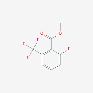 molecular formula C9H6F4O2 B3105500 Methyl 2-fluoro-6-(trifluoromethyl)benzoate CAS No. 153556-50-4