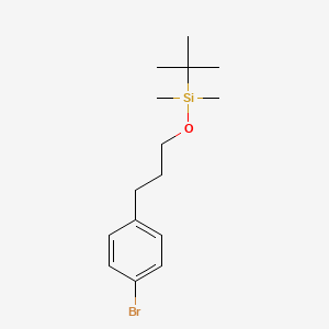 molecular formula C15H25BrOSi B3105580 3-(4-Bromophenyl)propoxy-tert-butyl-dimethylsilane CAS No. 153993-80-7