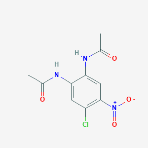 molecular formula C10H10ClN3O4 B3105586 N-(5-chloro-2-acetamido-4-nitrophenyl)acetamide CAS No. 154017-63-7