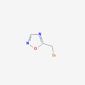 molecular formula C3H3BrN2O B3105618 5-(Bromomethyl)-1,2,4-oxadiazole CAS No. 1541633-15-1