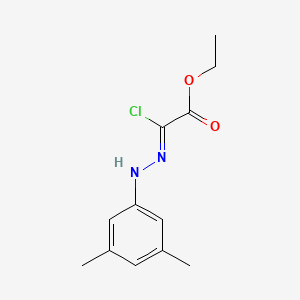 molecular formula C12H15ClN2O2 B3105644 Ethyl (2Z)-2-chloro-2-[2-(3,5-dimethylphenyl)hydrazin-1-ylidene]acetate CAS No. 154313-12-9