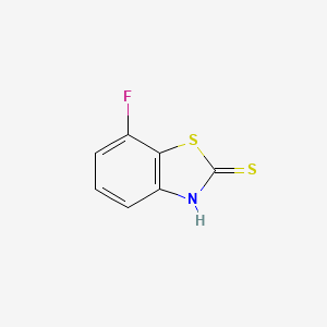 molecular formula C7H4FNS2 B3105651 7-Fluorobenzo[d]thiazole-2(3H)-thione CAS No. 154327-29-4