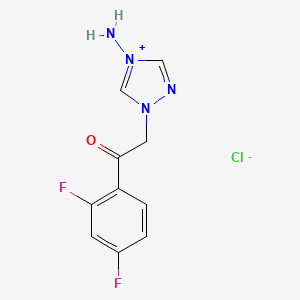 molecular formula C10H9ClF2N4O B3105688 Fluconazole impurity 5 CAS No. 154534-83-5