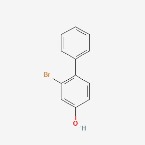 molecular formula C12H9BrO B3105716 2-Bromo-[1,1'-biphenyl]-4-ol CAS No. 15460-07-8