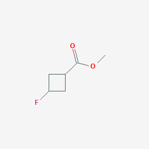 molecular formula C6H9FO2 B3105731 Methyl 3-fluorocyclobutane-1-carboxylate CAS No. 1547065-03-1