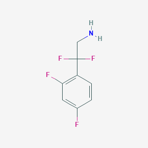 molecular formula C8H7F4N B3105761 2-(2,4-Difluorophenyl)-2,2-difluoroethan-1-amine CAS No. 1549011-14-4