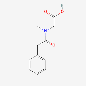 molecular formula C11H13NO3 B3105806 2-[Methyl(2-phenylacetyl)amino]acetic acid CAS No. 155256-51-2