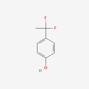 molecular formula C8H8F2O B3105813 4-(1,1-Difluoroethyl)phenol CAS No. 1552636-45-9