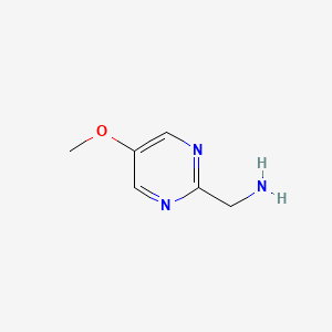 molecular formula C6H9N3O B3105828 (5-Methoxypyrimidin-2-yl)methanamine CAS No. 1553867-87-0