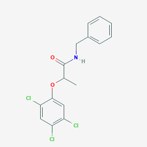molecular formula C16H14Cl3NO2 B310583 N-benzyl-2-(2,4,5-trichlorophenoxy)propanamide 