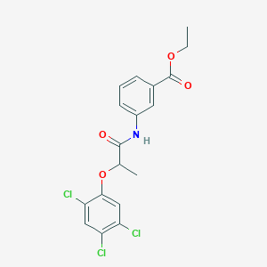 Ethyl 3-{[2-(2,4,5-trichlorophenoxy)propanoyl]amino}benzoate
