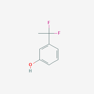 molecular formula C8H8F2O B3105847 3-(1,1-Difluoroethyl)phenol CAS No. 1554368-89-6