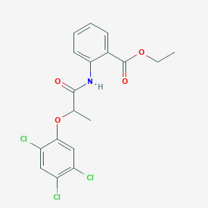 Ethyl 2-{[2-(2,4,5-trichlorophenoxy)propanoyl]amino}benzoate