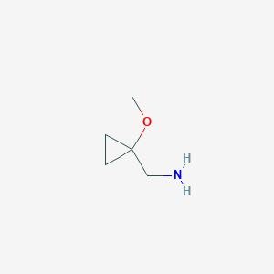 molecular formula C5H11NO B3105867 (1-Methoxycyclopropyl)methanamine CAS No. 1554452-98-0