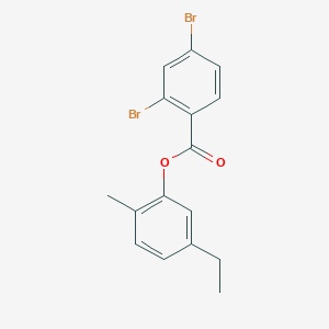 molecular formula C16H14Br2O2 B310591 5-Ethyl-2-methylphenyl2,4-dibromobenzoate 