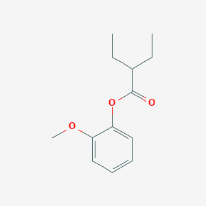 2-Ethylbutyric acid, 2-methoxyphenyl ester