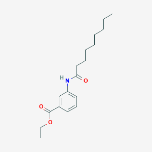 molecular formula C18H27NO3 B310606 Ethyl 3-(nonanoylamino)benzoate 