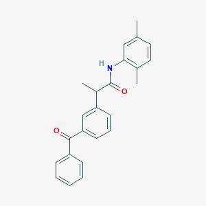 molecular formula C24H23NO2 B310607 2-(3-benzoylphenyl)-N-(2,5-dimethylphenyl)propanamide 