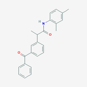 molecular formula C24H23NO2 B310608 2-(3-benzoylphenyl)-N-(2,4-dimethylphenyl)propanamide 