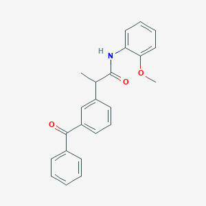2-(3-benzoylphenyl)-N-(2-methoxyphenyl)propanamide
