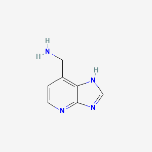 molecular formula C7H8N4 B3106113 (3H-Imidazo[4,5-b]pyridin-7-yl)methanamine CAS No. 1566552-84-8