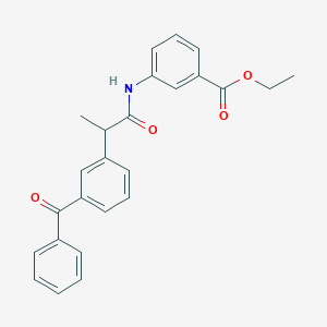 Ethyl 3-[2-(3-benzoylphenyl)propanoylamino]benzoate