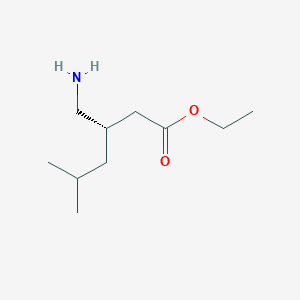 molecular formula C10H21NO2 B3106143 ethyl (3S)-3-(aminomethyl)-5-methylhexanoate CAS No. 1568110-05-3