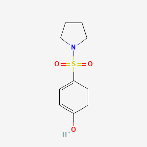 molecular formula C10H13NO3S B3106212 4-(1-Pyrrolidinylsulfonyl)-phenol CAS No. 157187-16-1
