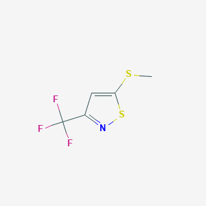 B3106291 5-Methylsulfanyl-3-trifluoromethyl-isothiazole CAS No. 157984-54-8