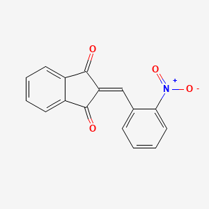 molecular formula C16H9NO4 B3106419 2-[(2-nitrophenyl)methylene]-1H-indene-1,3(2H)-dione CAS No. 15875-61-3