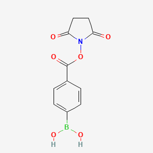(4-(((2,5-Dioxopyrrolidin-1-yl)oxy)carbonyl)phenyl)boronic acid