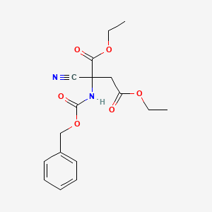 Diethyl 2-(((benzyloxy)carbonyl)amino)-2-cyanosuccinate