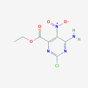 Ethyl 6-amino-2-chloro-5-nitropyrimidine-4-carboxylate