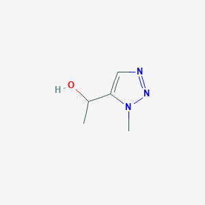 molecular formula C5H9N3O B3106551 1-(1-methyl-1H-1,2,3-triazol-5-yl)ethan-1-ol CAS No. 1595808-57-3