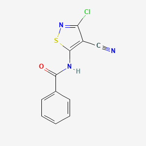 N-(3-chloro-4-cyano-5-isothiazolyl)benzenecarboxamide