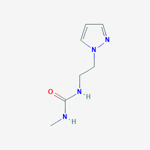 3-methyl-1-[2-(1H-pyrazol-1-yl)ethyl]urea