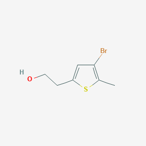 molecular formula C7H9BrOS B3106768 2-Thiopheneethanol, 4-bromo-5-methyl- CAS No. 1602973-37-4