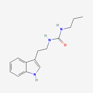 molecular formula C14H19N3O B3106775 1-[2-(1H-indol-3-yl)ethyl]-3-propylurea CAS No. 16036-25-2