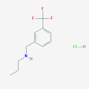 molecular formula C11H15ClF3N B3106788 Propyl-(3-trifluoromethylbenzyl)-amine hydrochloride CAS No. 16065-27-3