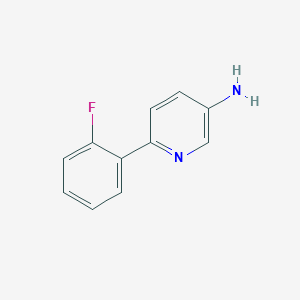 molecular formula C11H9FN2 B3106789 6-(2-Fluorophenyl)pyridin-3-amine CAS No. 160664-94-8