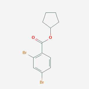 molecular formula C12H12Br2O2 B310679 Cyclopentyl 2,4-dibromobenzoate 