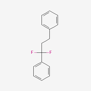 molecular formula C15H14F2 B3106815 1,1-Difluoro-1,3-diphenylpropane CAS No. 160751-61-1