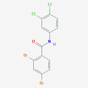 molecular formula C13H7Br2Cl2NO B310683 2,4-dibromo-N-(3,4-dichlorophenyl)benzamide 