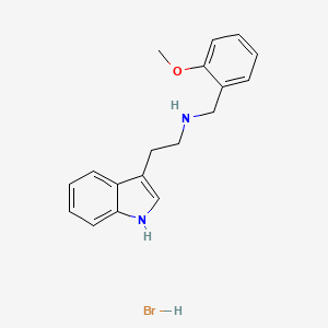 molecular formula C18H21BrN2O B3106986 [2-(1H-indol-3-yl)ethyl](2-methoxybenzyl)amine hydrobromide CAS No. 1609396-62-4